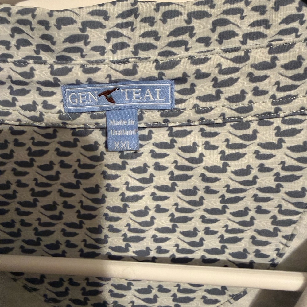 Genteal Duck Print Polo -XXL - Picture 3 of 3